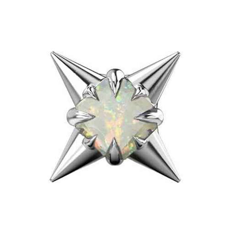 Stolen Girlfriends Club Gothic Star Flat Back Earring - Single image number 3